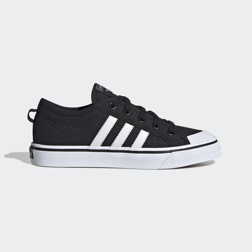 Adidas Boys' Nizza Originals Shoes Black/White Ireland EF5155